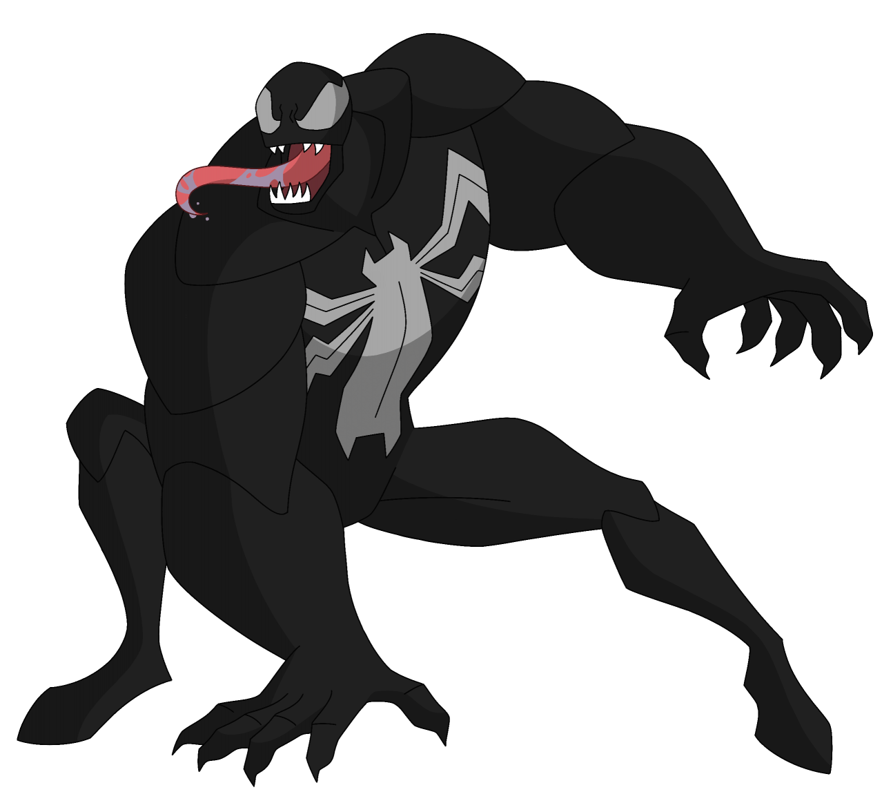 High Quality Venom (The Spectacular Spider-Man) Blank Meme Template