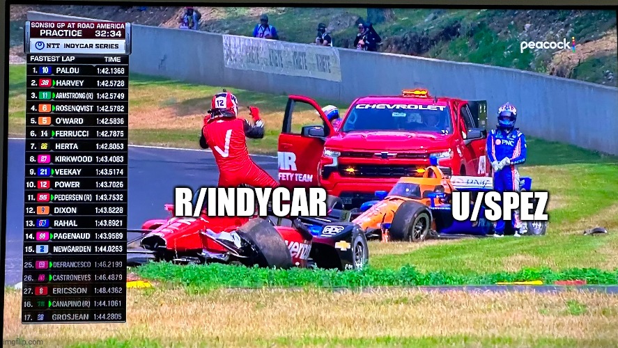 R/INDYCAR; U/SPEZ | made w/ Imgflip meme maker