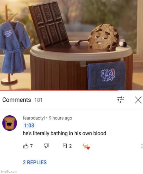 Nothing better than chilling in your own family's blood ;] | made w/ Imgflip meme maker