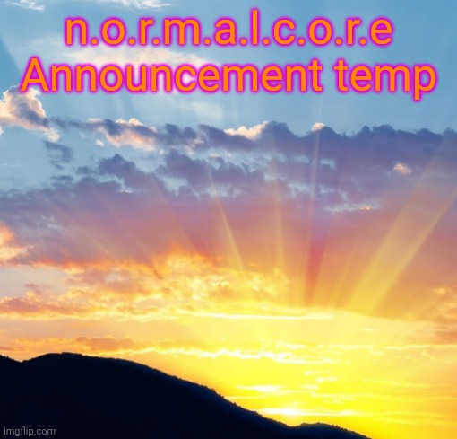 High Quality Fake dawn announcement temp Blank Meme Template