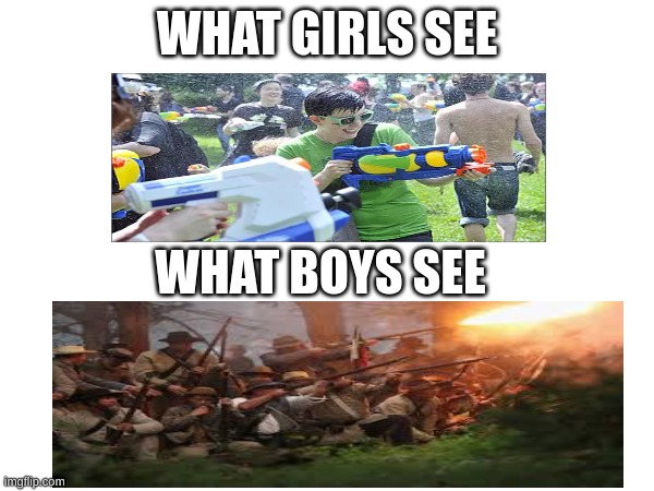 happy summer! | WHAT GIRLS SEE; WHAT BOYS SEE | image tagged in memes | made w/ Imgflip meme maker