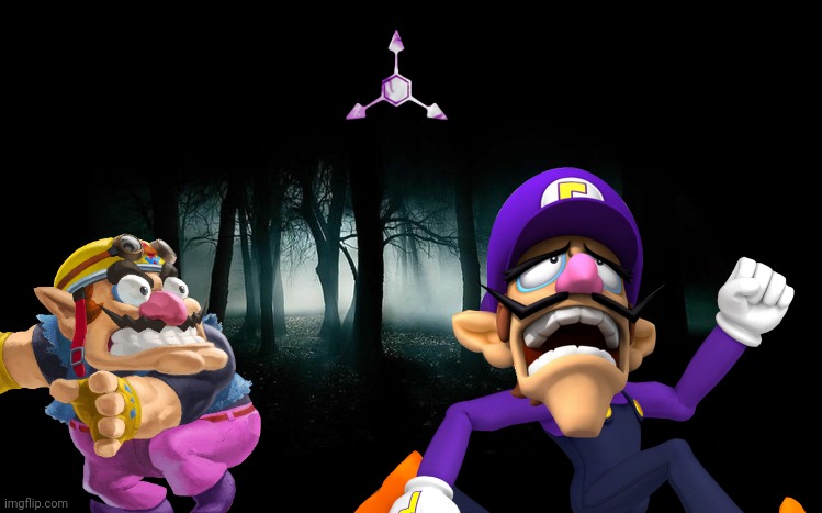 Wario and Waluigi mysteriously die by Zombie Uzi in a dark forest.mp3 | image tagged in wario dies,wario,waluigi,murder drones | made w/ Imgflip meme maker