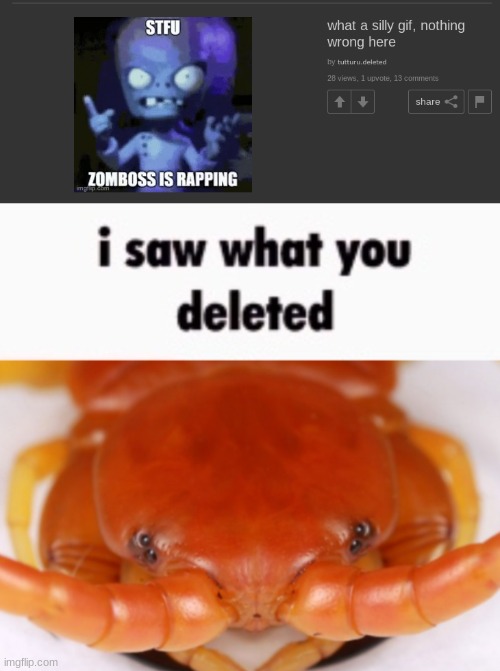 image tagged in i saw what you deleted | made w/ Imgflip meme maker