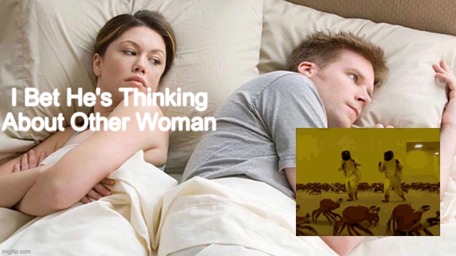 dancing in the backrooms | I Bet He's Thinking About Other Woman | image tagged in memes,i bet he's thinking about other women | made w/ Imgflip meme maker