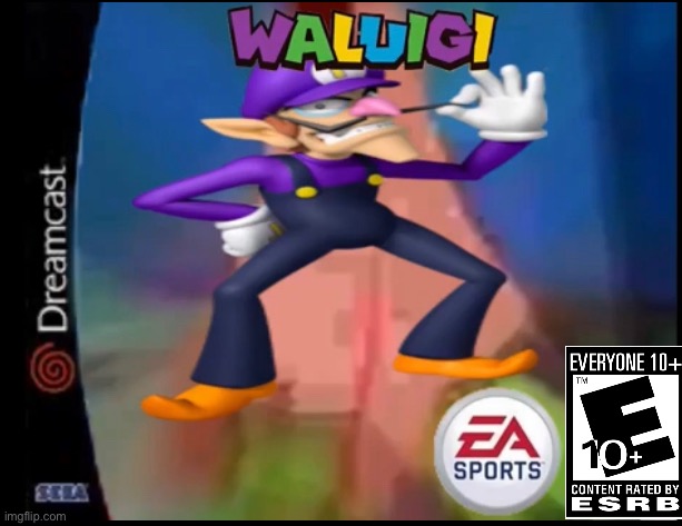 Waluigi on the sega Dreamcast | made w/ Imgflip meme maker
