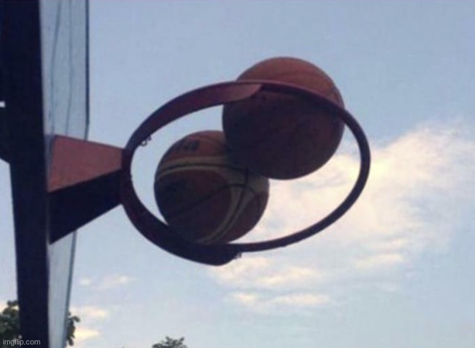 Two Basketballs | image tagged in two basketballs | made w/ Imgflip meme maker