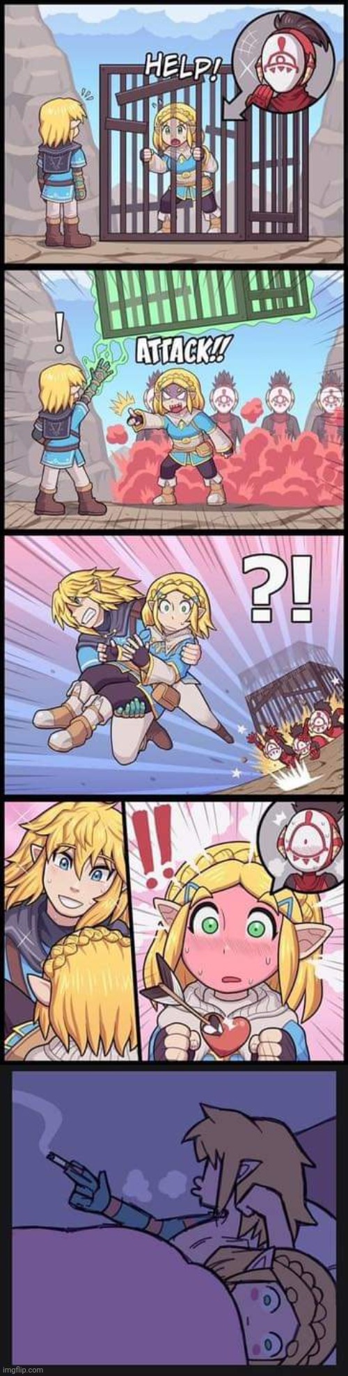 HOW REALLY SHOULD HAVE HAPPENED | image tagged in the legend of zelda breath of the wild,tears of the kingdom,comics/cartoons | made w/ Imgflip meme maker