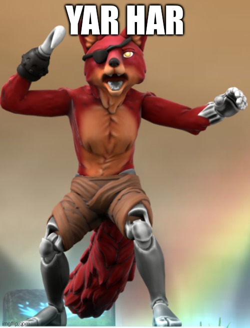 Website is Hero Forge | YAR HAR | image tagged in hero forge,foxy five nights at freddy's,why are you reading the tags,stahp | made w/ Imgflip meme maker