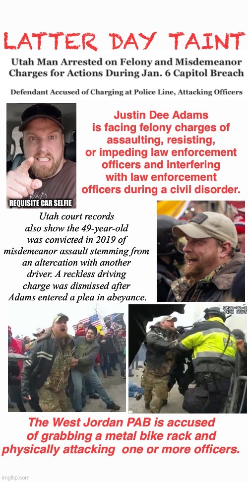 Adams Addle | image tagged in safety in numbers,domestic terrorist,snowflake,assault,misfit,treason | made w/ Imgflip meme maker