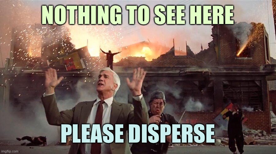 CNN and liberal media ignoring Biden’s high crimes | NOTHING TO SEE HERE; PLEASE DISPERSE | image tagged in memes,cnn | made w/ Imgflip meme maker