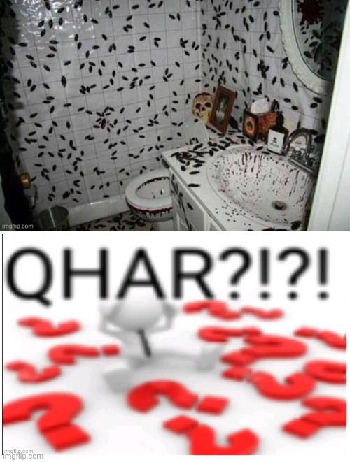 This bathroom looks like it has been filled by groups of bugs | made w/ Imgflip meme maker