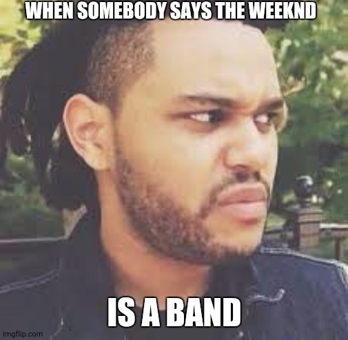 "Oh, the weeknd, yea, i love their hit single "wicked BOIS" | WHEN SOMEBODY SAYS THE WEEKND; IS A BAND | image tagged in the weeknd,certified bruh moment,xo | made w/ Imgflip meme maker