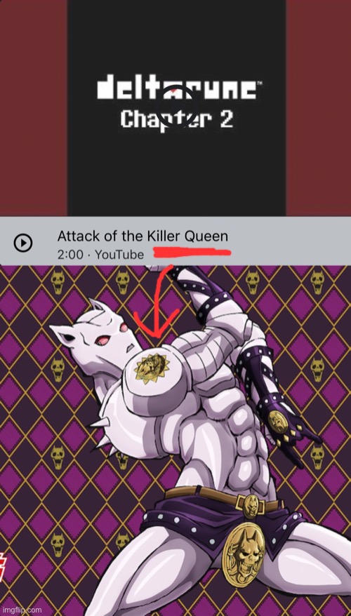 DELTARUNE JOJO REFERENCE!?!?!?? | made w/ Imgflip meme maker