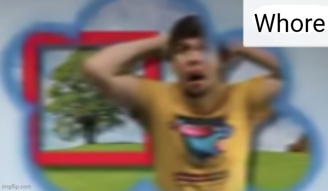 Mr. Breast Horror | Whore | image tagged in mr breast horror | made w/ Imgflip meme maker