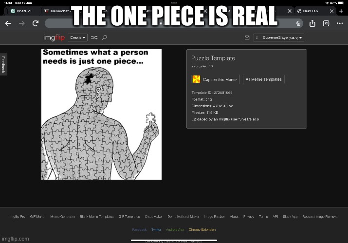 THE ONE PIECE IS REAL | made w/ Imgflip meme maker