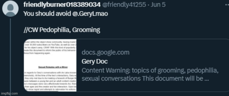 BRUH THE PERSON WHO CREATED ONE OF MY FAVORITE OBJECT SHOW WAS A GROOMER | made w/ Imgflip meme maker