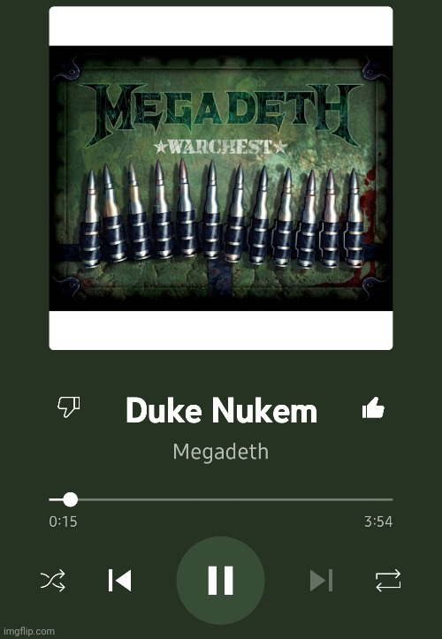 Common megadeth W | made w/ Imgflip meme maker