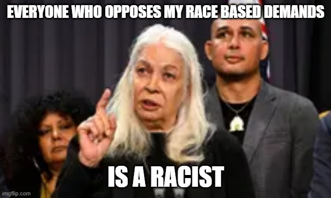 EVERYONE WHO OPPOSES MY RACE BASED DEMANDS; IS A RACIST | made w/ Imgflip meme maker