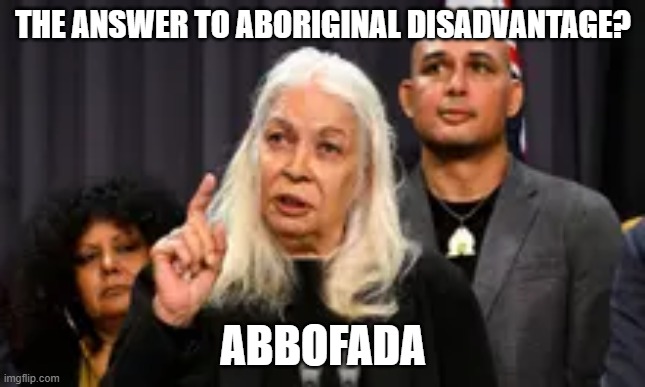 THE ANSWER TO ABORIGINAL DISADVANTAGE? ABBOFADA | made w/ Imgflip meme maker