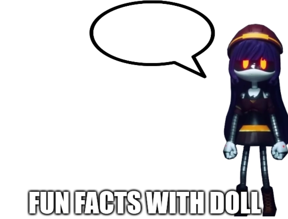 Fun Facts with Doll Blank Meme Template