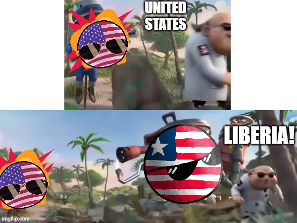 United States, Liberia! | UNITED STATES; LIBERIA! | made w/ Imgflip meme maker