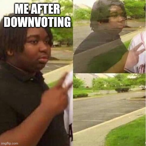 disappearing  | ME AFTER DOWNVOTING | image tagged in disappearing | made w/ Imgflip meme maker