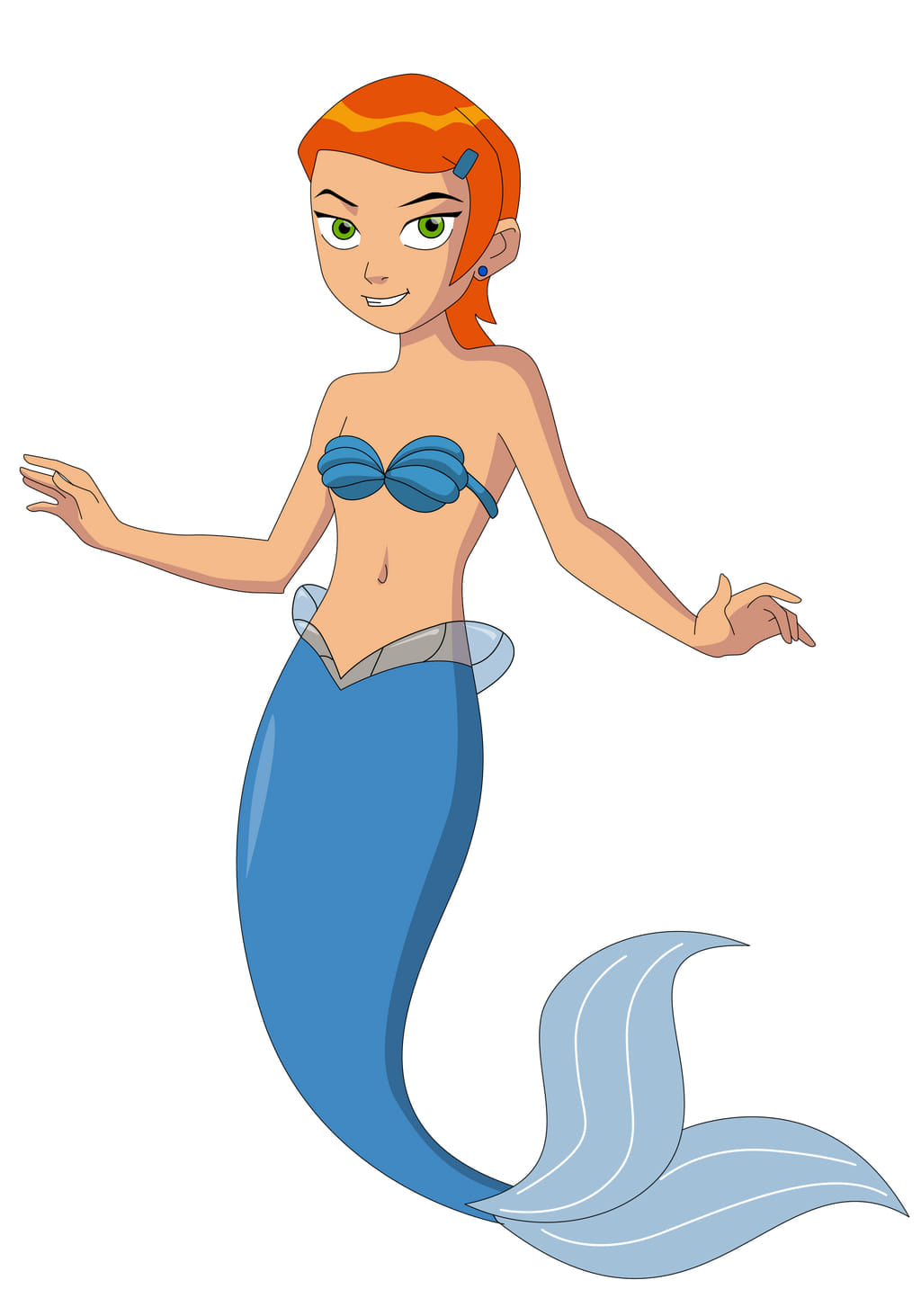 the little mermaid Gwen Blank Meme Template