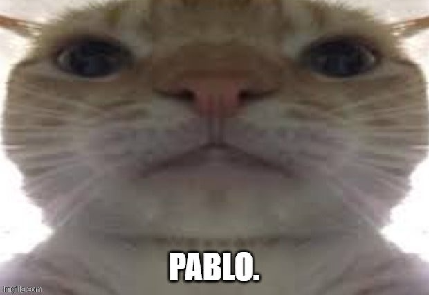 High Quality Pablo. Blank Meme Template