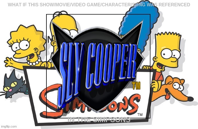 if sly cooper was referenced on the simpsons | image tagged in the simpsons,sly cooper | made w/ Imgflip meme maker