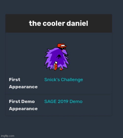 the cooler daniel | image tagged in the cooler daniel | made w/ Imgflip meme maker