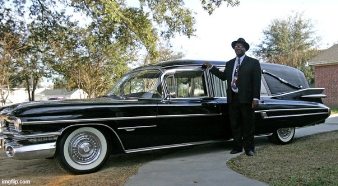 1959 Cadillac Hearse | image tagged in funeral | made w/ Imgflip meme maker