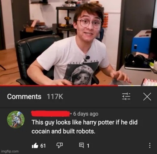 Harry Potter and the White Dust | image tagged in memes,funny,youtube | made w/ Imgflip meme maker