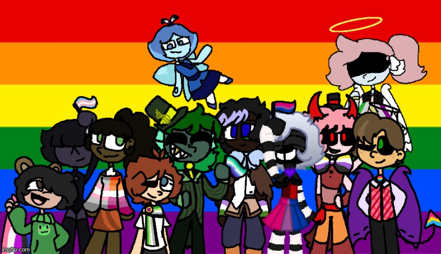 Happy pride month! Sorry I couldn't fit every sexuality and gender | image tagged in pride month,gay pride,gaaaaayyyy | made w/ Imgflip meme maker