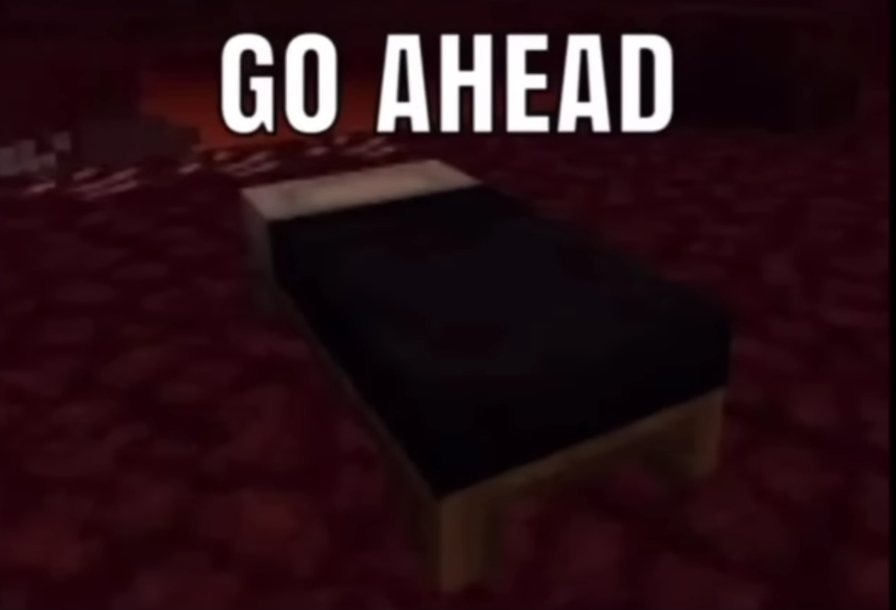 Go ahead sleep in it Blank Meme Template