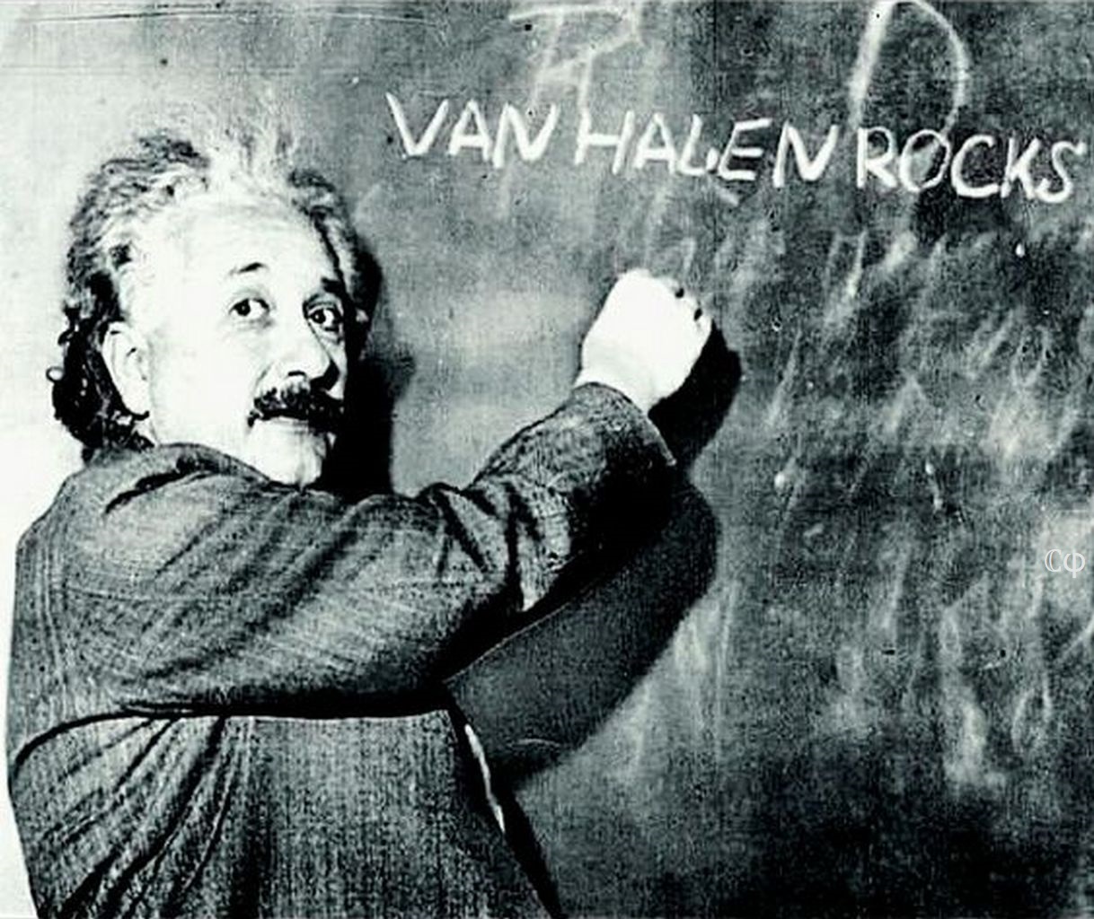 Einstein Van Halen test Blank Meme Template