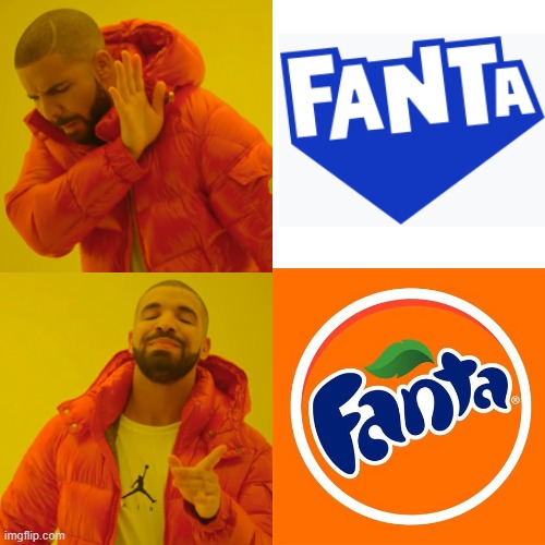 ima miss the old logo | image tagged in fanta | made w/ Imgflip meme maker