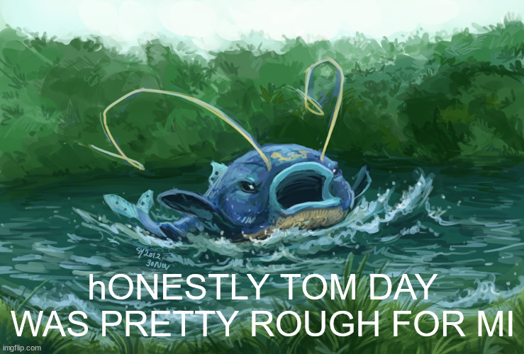 hONESTLY TOM DAY WAS PRETTY ROUGH FOR MI | made w/ Imgflip meme maker