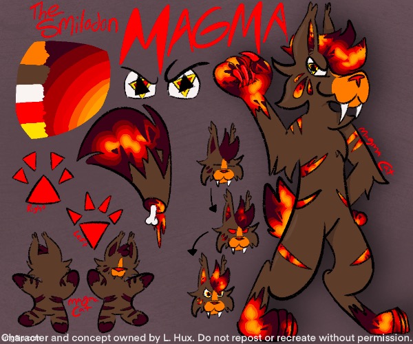 FINALLY have a useable and lore-accurate ref for Magma!! | made w/ Imgflip meme maker
