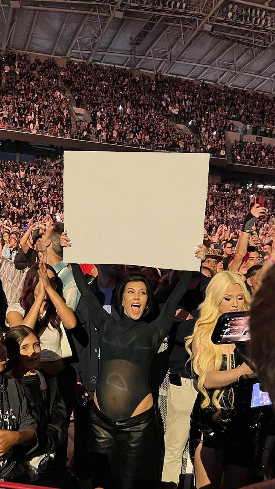 Kourtney Sign Blank Meme Template