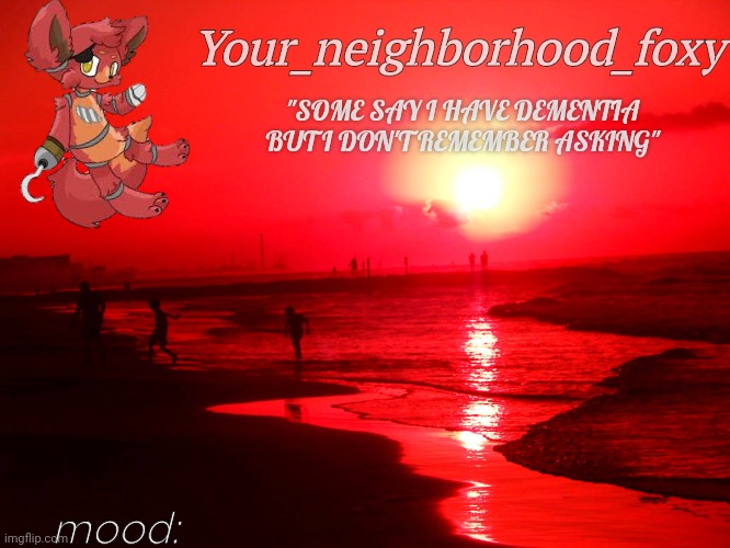 High Quality Your_neighborhood_foxy Blank Meme Template