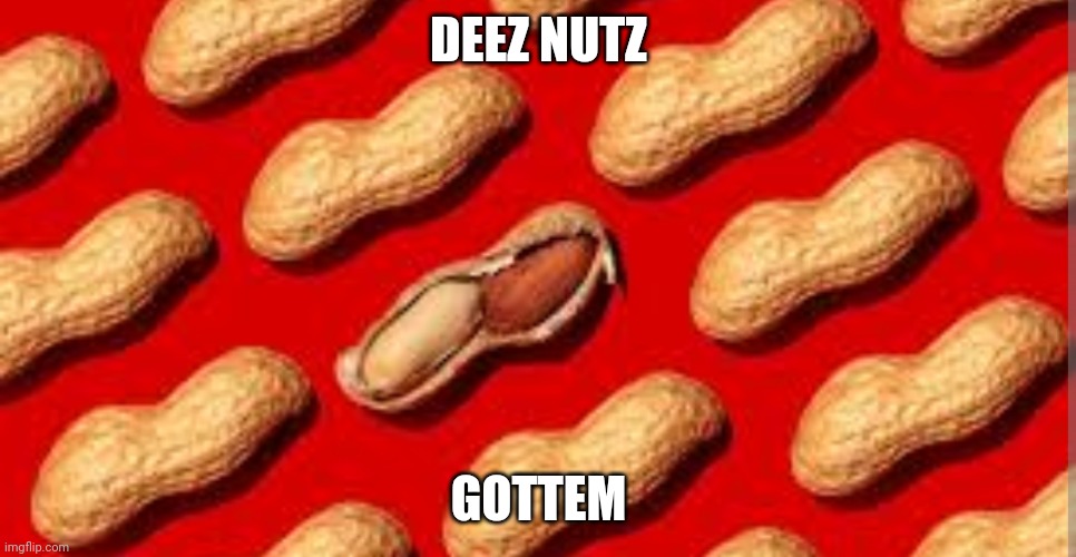 Nuts | DEEZ NUTZ; GOTTEM | image tagged in nuts | made w/ Imgflip meme maker