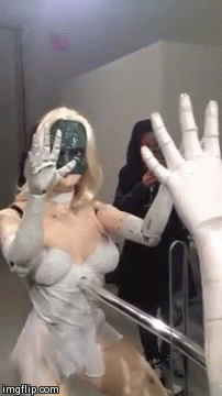 ANIMATRONICS! | image tagged in gifs,robot,funny,dancing | made w/ Imgflip video-to-gif maker