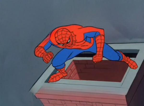 High Quality Spiderman Chimney Blank Meme Template