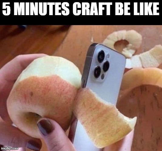 5 minutes craft have gone so far | 5 MINUTES CRAFT BE LIKE | image tagged in 5 minutes craft | made w/ Imgflip meme maker