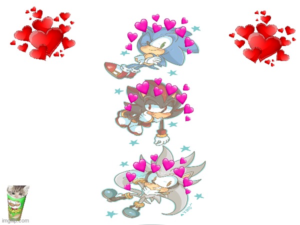 cute sonic, shadow and silver image - Imgflip