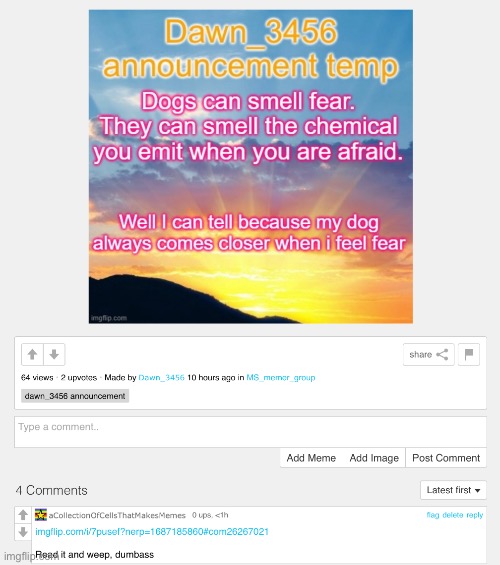 Since y’all wouldn’t get Dawn to read it, I had to do so myself | made w/ Imgflip meme maker