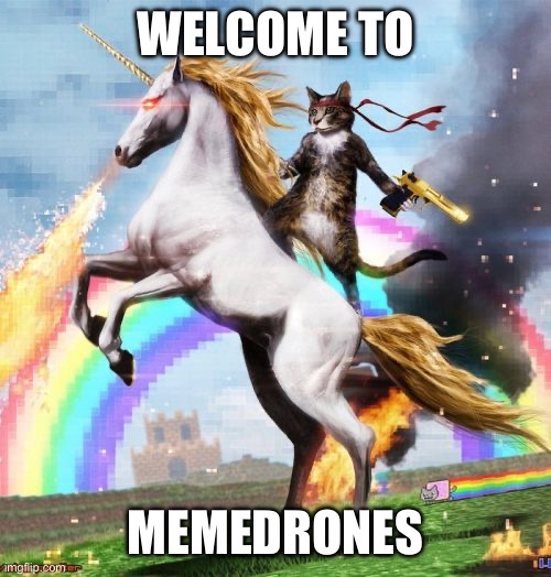 Welcome To The Internets | WELCOME TO; MEMEDRONES | image tagged in memes,welcome to the internets | made w/ Imgflip meme maker