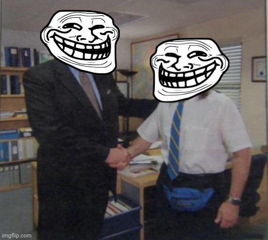 Young Michael Scott Shaking Ed Truck's Hand | image tagged in young michael scott shaking ed truck's hand | made w/ Imgflip meme maker