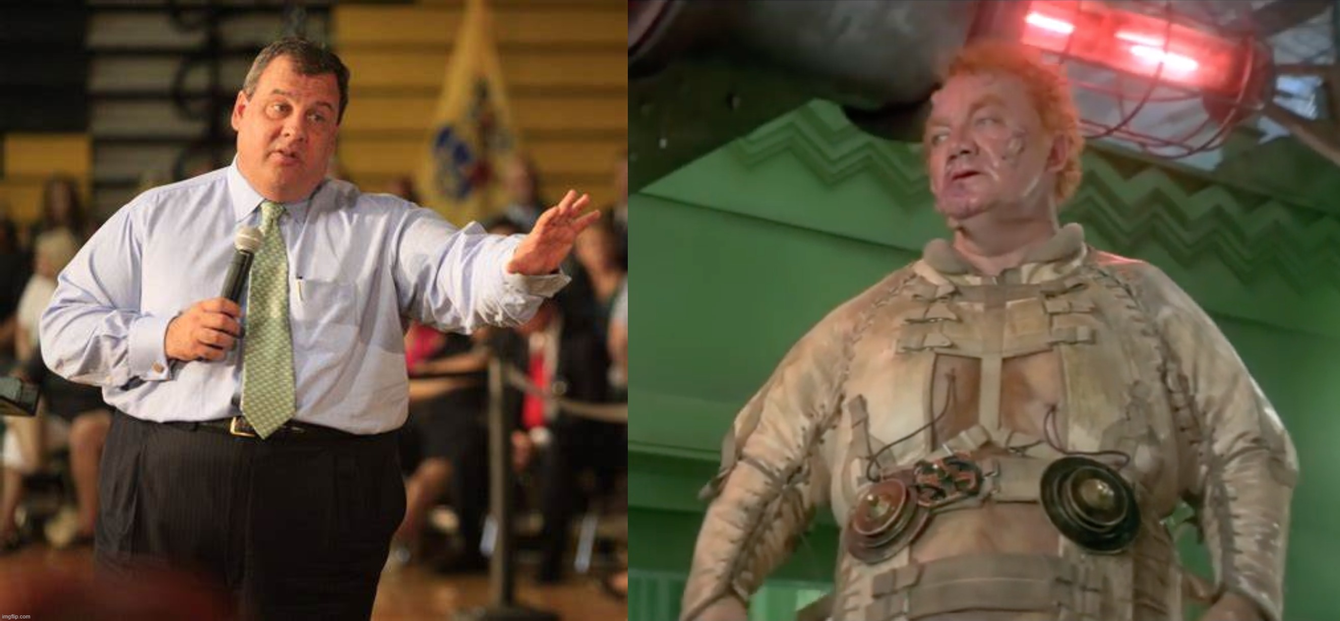 Baron Harkonnen vs. Chris Christie | image tagged in separated at birth,chris christie,baron harkonnen,they're the same picture | made w/ Imgflip meme maker