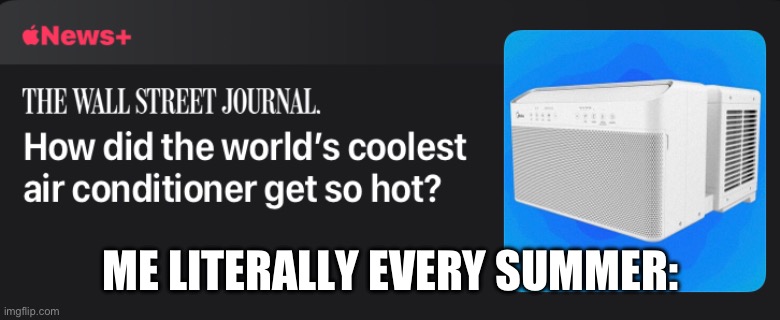 ? | ME LITERALLY EVERY SUMMER: | image tagged in hot,too hot | made w/ Imgflip meme maker